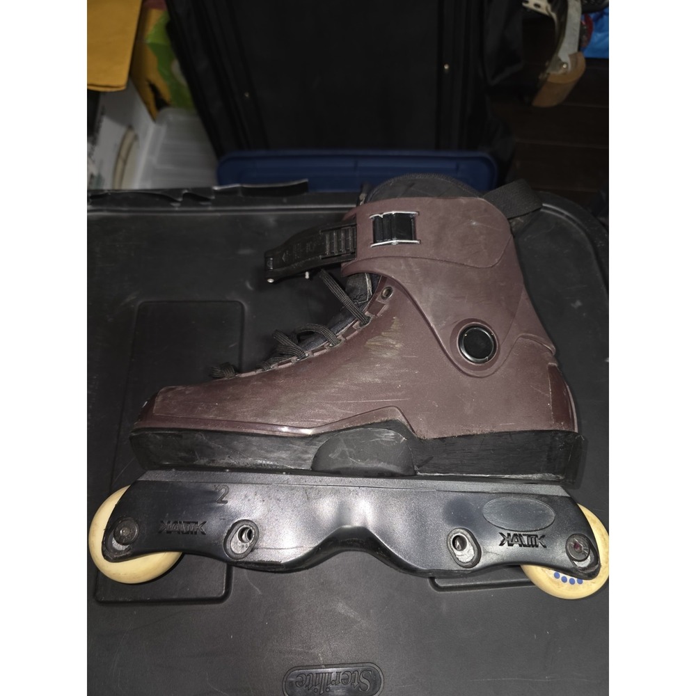 Roces M12 Aggressive Inline Skates Maroon Kaltik Frames Mens Size 9 EU 42 - Picture 4 of 10